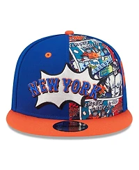 New Era Men's Royal/Orange New York Mets 2025 Mlb Diamond Hero Edition 9FIFTY Snapback Hat
