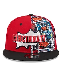 New Era Big Boys and Girls Red/Black Cincinnati Reds 2025 Mlb Diamond Hero Edition 9FIFTY Snapback Hat