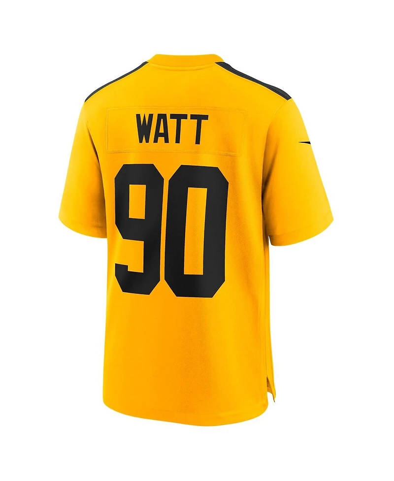 Nike Big Boys and Girls T.j. Watt Gold Pittsburgh Steelers Alternate 1933 Throwback Game Jersey