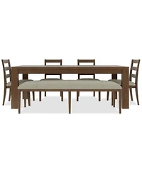 Furniture Davie Cracked Oak Dining Collection