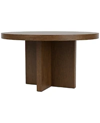 Davie Cracked Oak 54" Round Table