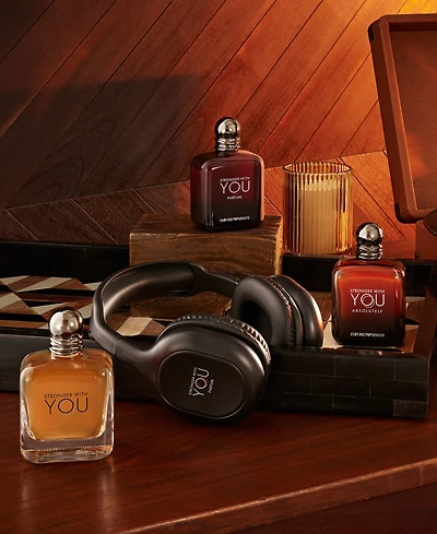 Free Headphones with any $120 Emporio Armani Stonger with You fragrance purchase