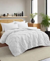 Unikome All Season Pintuck Down Alternative Comforter