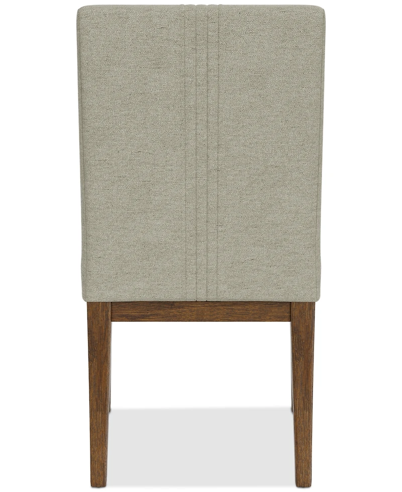 Davie Cracked Oak Upholstered Chair