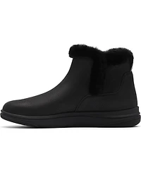 Clarks Women's Cloudsteppers Breeze Fur Wedge Ankle Boots