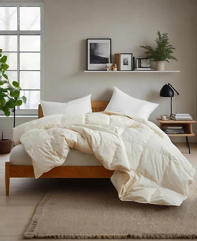 Unikome Lightweight Cotton Goose Down Fiber Comforter, Full/Queen