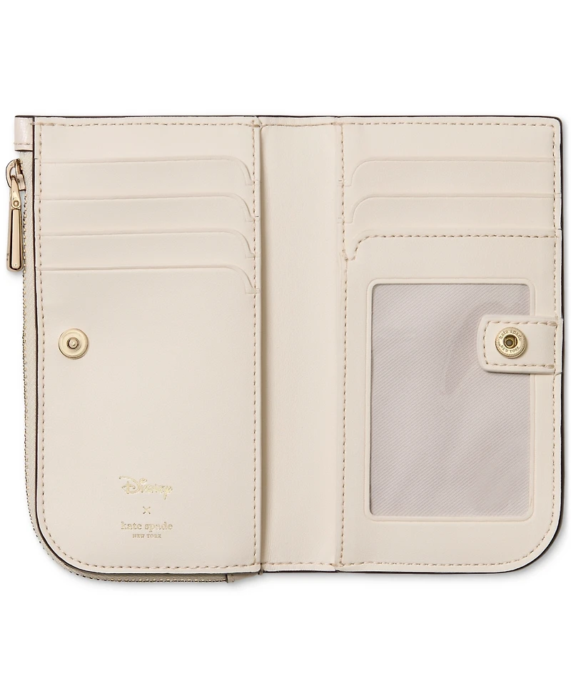 Disney | Macy's Minnie Mouse Zip-Top Leather Wallet , Exclusively at Macy's