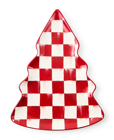 MacKenzie-Childs Cherry Check Tree Dish