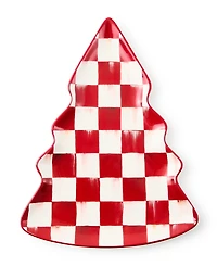MacKenzie-Childs Cherry Check Tree Dish
