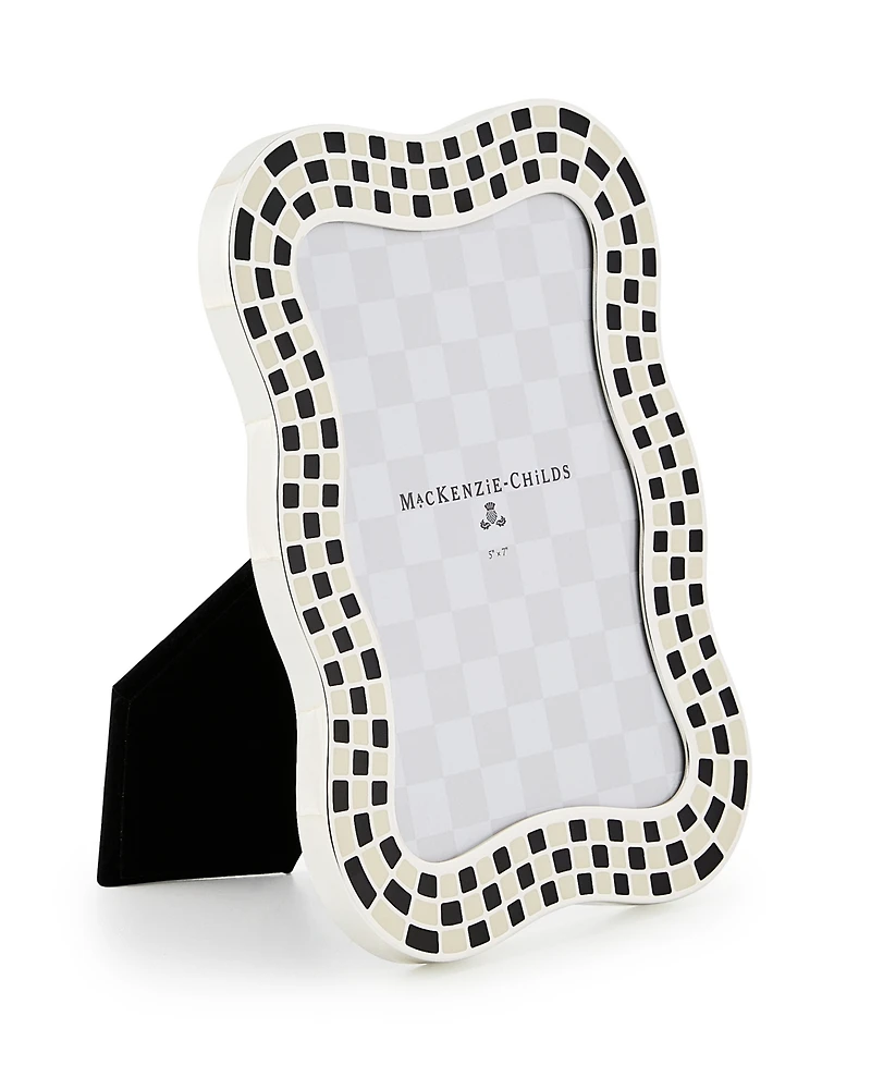 MacKenzie-Childs Wavy Check Silver Plated Frame
