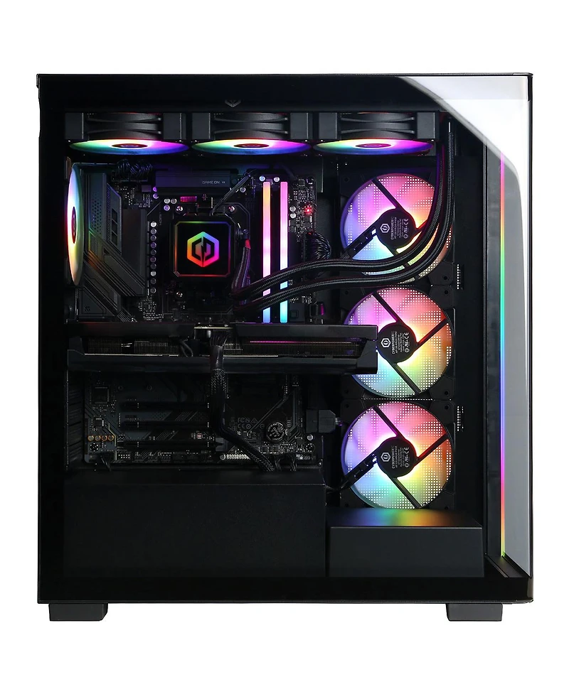 Gamer Supreme Liquid Cool Gaming Desktop Ryzen 7 9800X3D 32GB Ram Nvidia GeForce Rtx 5070 Ti 2TB Ssd Storage - Black