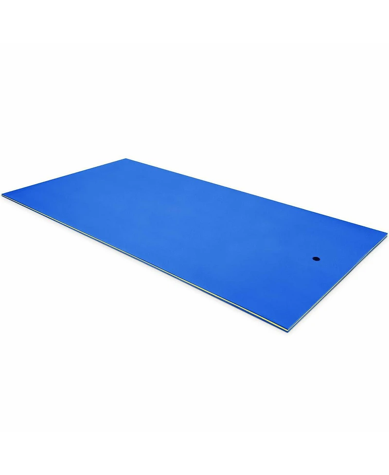 Akiudex Floating Water Pad for 4–6 People with Tether and Storage Straps
