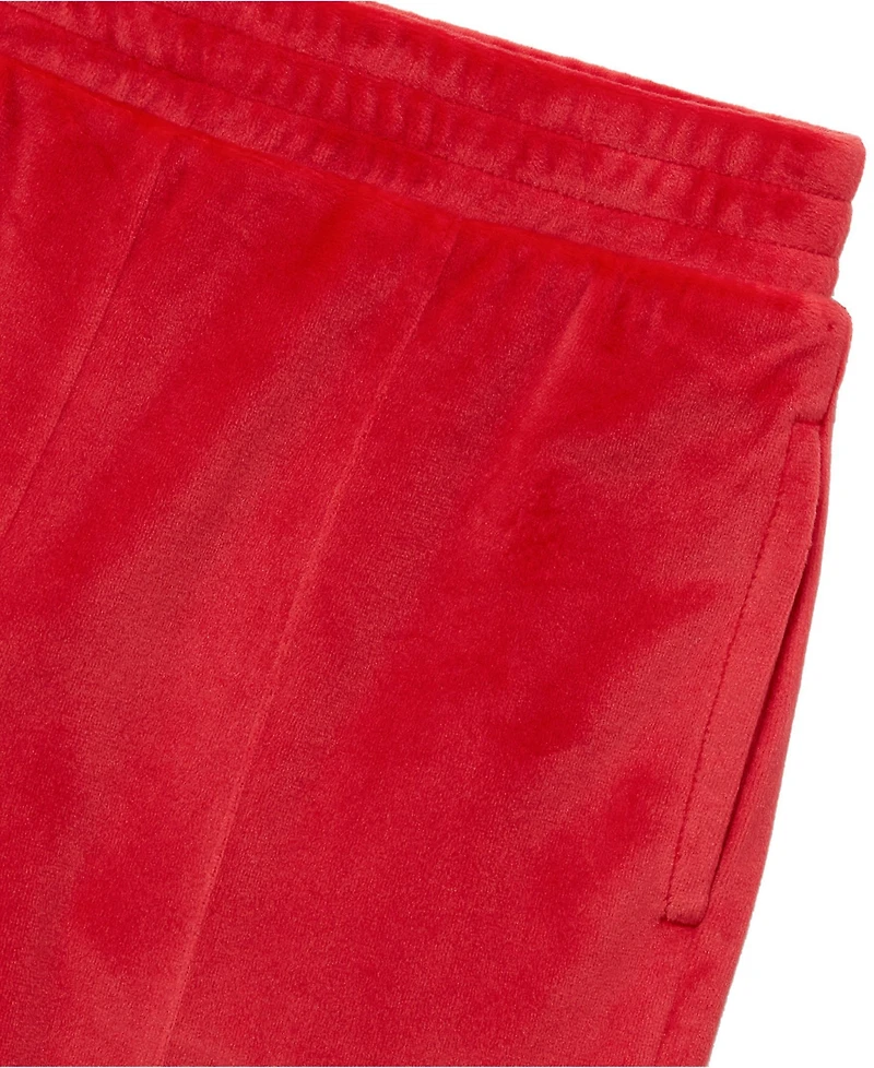 Lands' End Girls Wide Leg Velour Pants