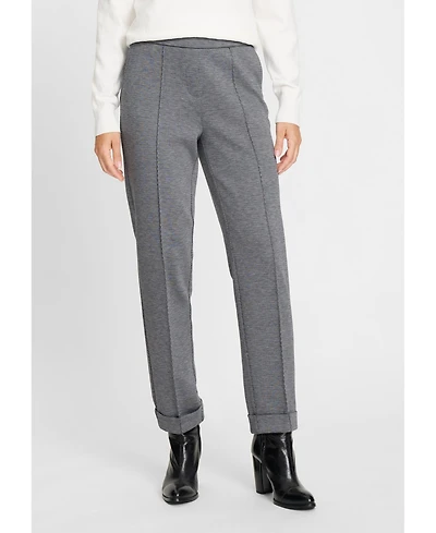 Olsen Lisa Fit Micro Pattern Cropped Pant