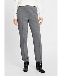 Olsen Lisa Fit Micro Pattern Cropped Pant