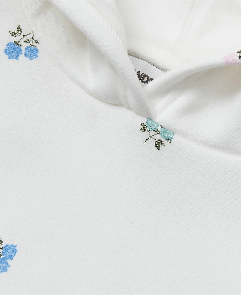 Lands' End Girls Embroidered Hoodie Sweatshirt