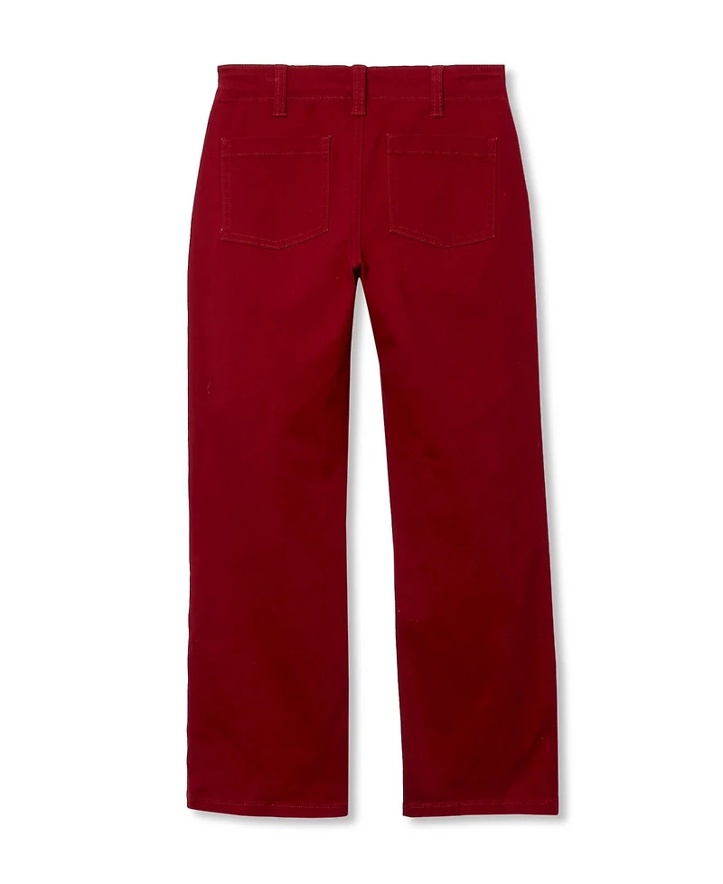 Lands' End Girls Woven Utility Cargo Pant with Pockets