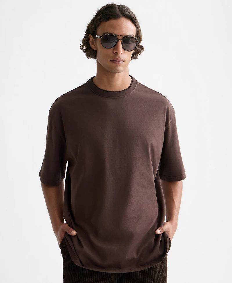 Scotch & Soda Men's Relaxed Fit Short Sleeve Three Crosses Crewneck T-Shirt