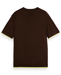 Scotch & Soda Men's Relaxed Fit Short Sleeve Textured T-Shirt