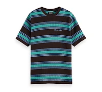 Scotch & Soda Men's Waffle Stripe Short Sleeve T-Shirt