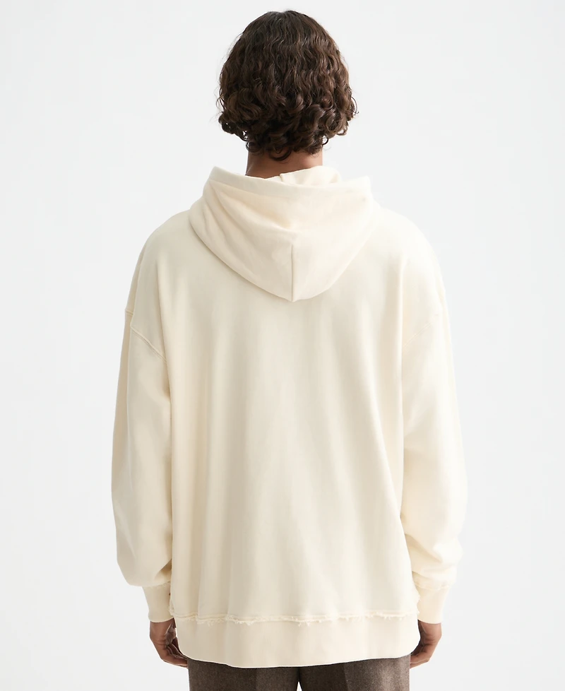 Scotch & Soda Men's Loose Fit Embroidered Artwork Hoodie