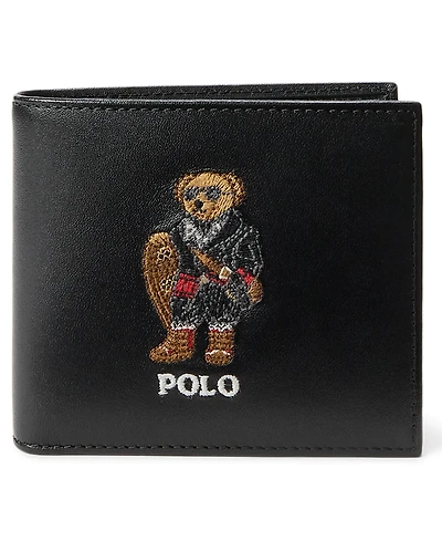 Polo Ralph Lauren Men's Polo Bear Leather Billfold Wallet