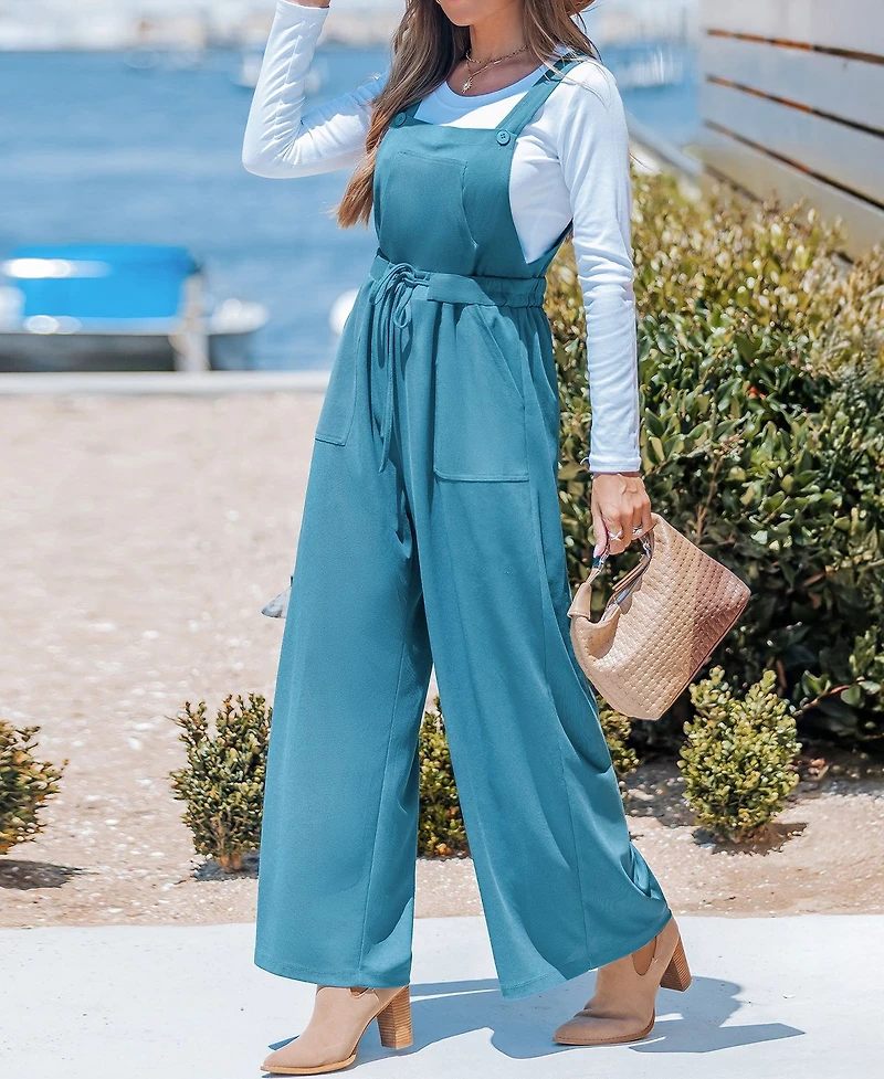 Cupshe Women's Weekend Wander Teal Jumpsuit
