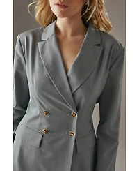 Warehouse Women's Deconstructed Lace Up Blazer