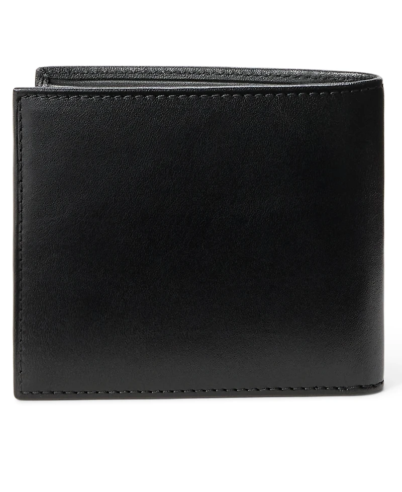 Polo Ralph Lauren Men's Polo Bear Leather Billfold Wallet