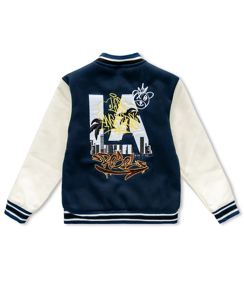 Ring of Fire Boys 8-20 Long Sleeve Varsity Jacket