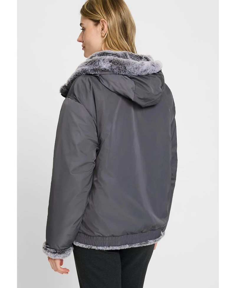 Olsen Women's Reversible Hooded Jacket
