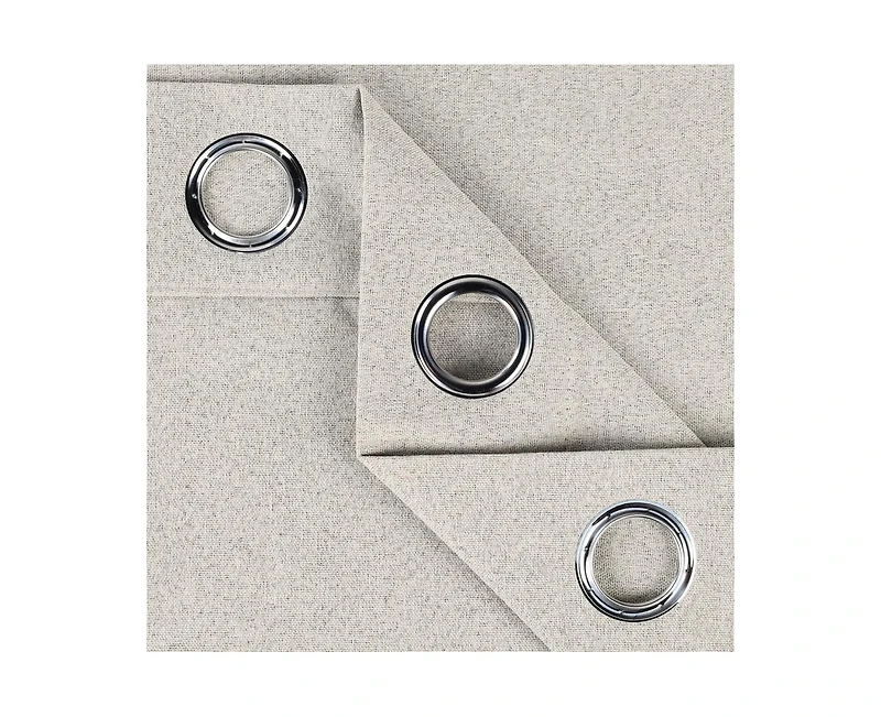 Superior Neal 100% Blackout Solid Machine Washable Curtains, Set of 2 Panels