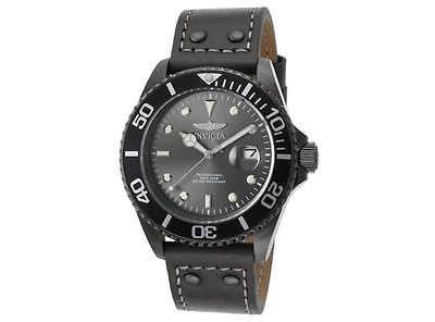 Invicta Men's 22077 Pro Diver Quartz 3 Hand Gunmetal Dial Watch