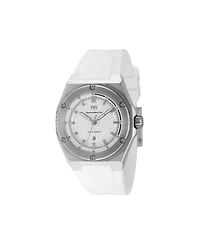 Technomarine Women's Tm-416049 Coral Quartz 3 Hand Silver Dial Watch