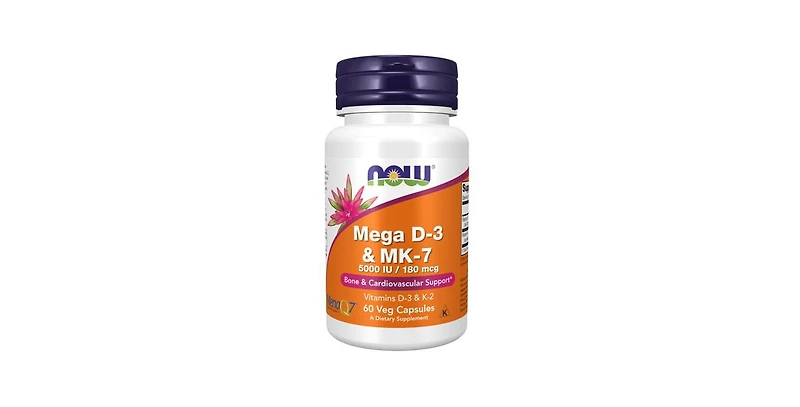 Now Foods Mega D-3 & Mk-7 ,60 Veg Caps