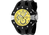 Invicta Men's 48120 S1 Rally Quartz Chronograph Black, Yellow Dial Watch