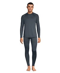 Lands' End Men's Long Sleeve Crew Neck Expedition Thermaskin Long Underwear Top