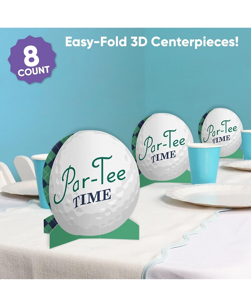 Big Dot of Happiness Freestanding 3D Golf Centerpiece Table Decorations