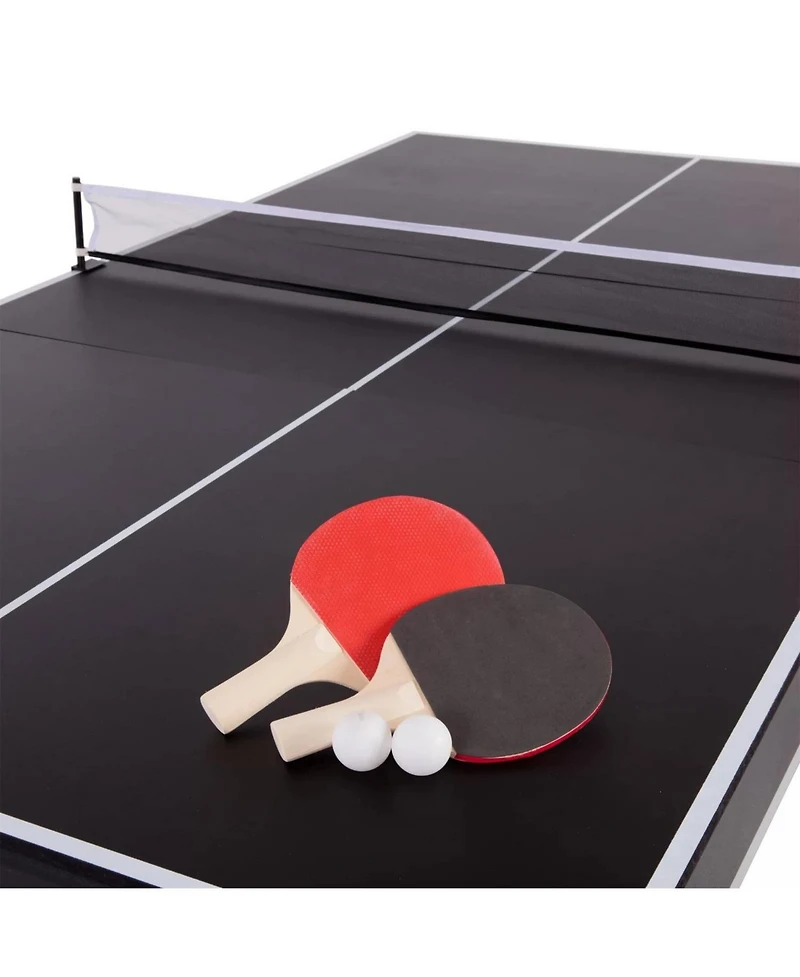 Slickblue 2-in-1 Billiards Table with Table Tennis Conversion Top for Family Games