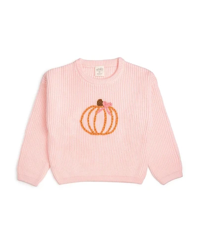 Sweet Wink Little and Big Girls Coquette Pumpkin Knit Sweater