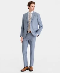 Kenneth Cole Reaction Mens Pinstripe Slim Fit Techni Cole Suit Separates