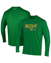 Under Armour Men's Kelly Green Notre Dame Fighting Irish All Fight Long Sleeve T-Shirt