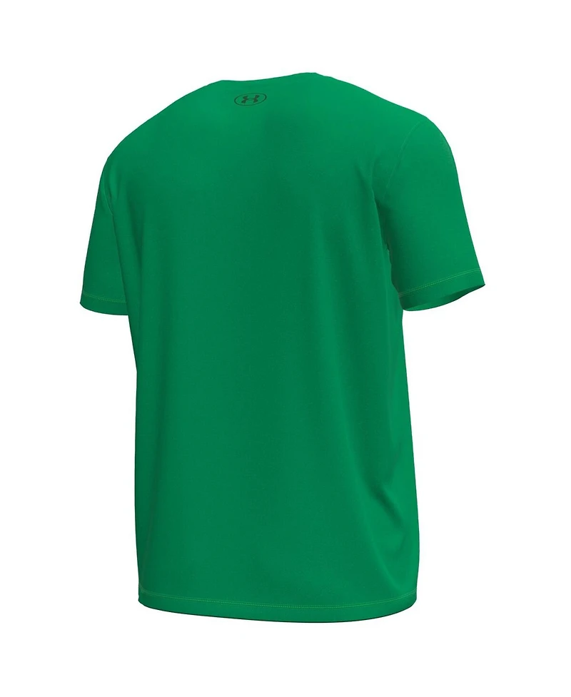 Under Armour Men's Kelly Green Notre Dame Fighting Irish All Fight Tech Stretch T-Shirt
