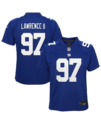 Nike Big Boys and Girls Dexter Lawrence Royal New York Giants Game Jersey