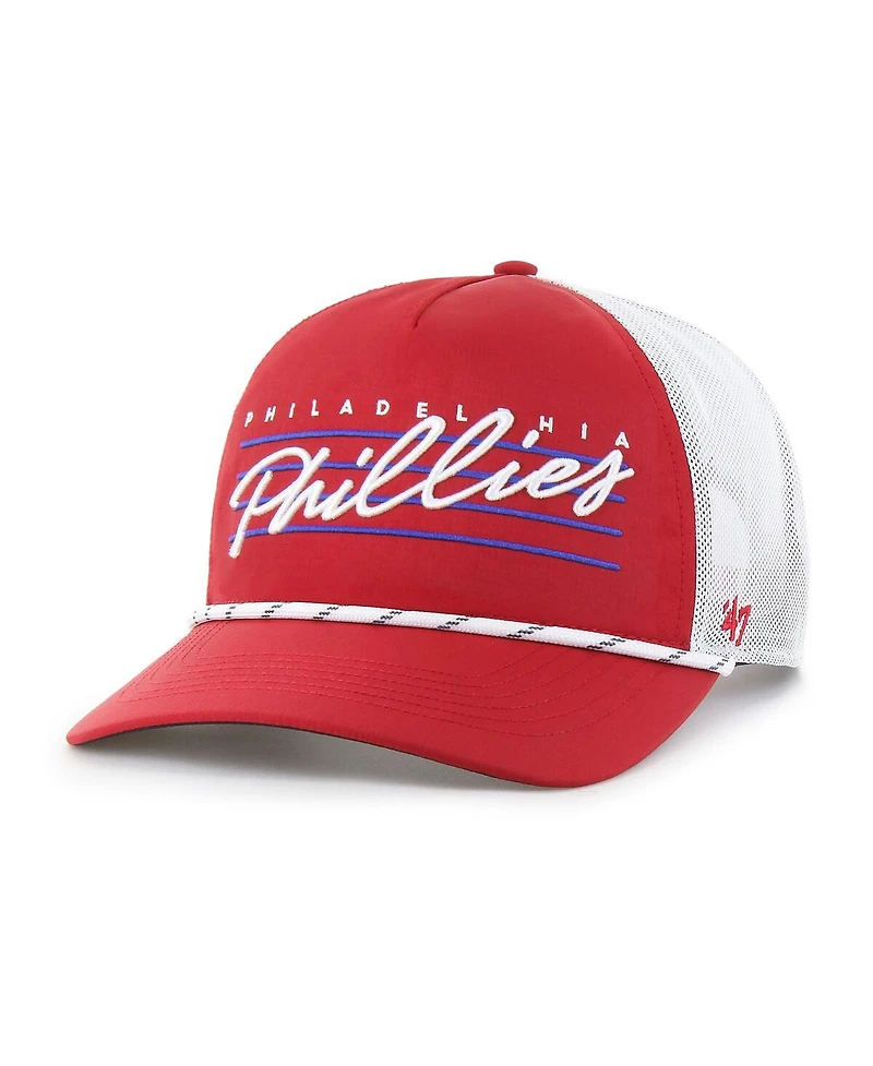'47 Brand Men's Red Philadelphia Phillies Brrr Downburst Mesh Hitch Adjustable Hat