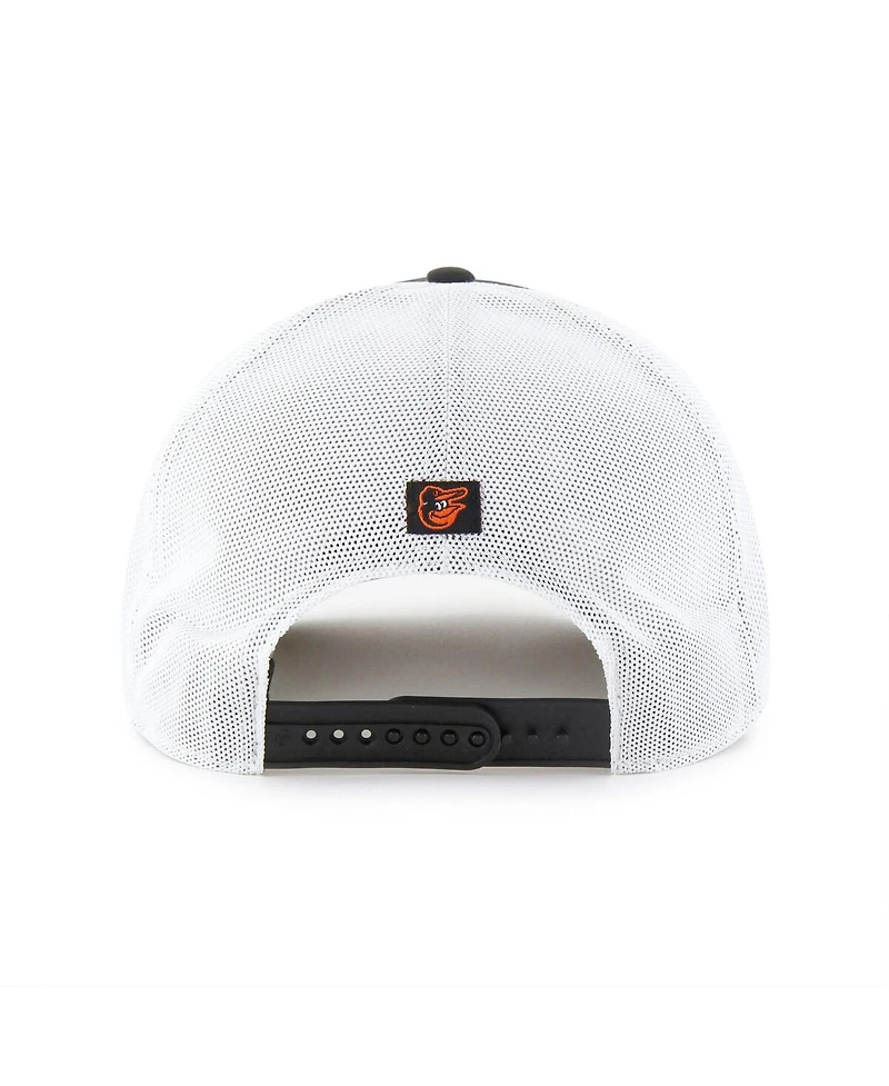 '47 Brand Men's Black Baltimore Orioles Brrr Downburst Mesh Hitch Adjustable Hat