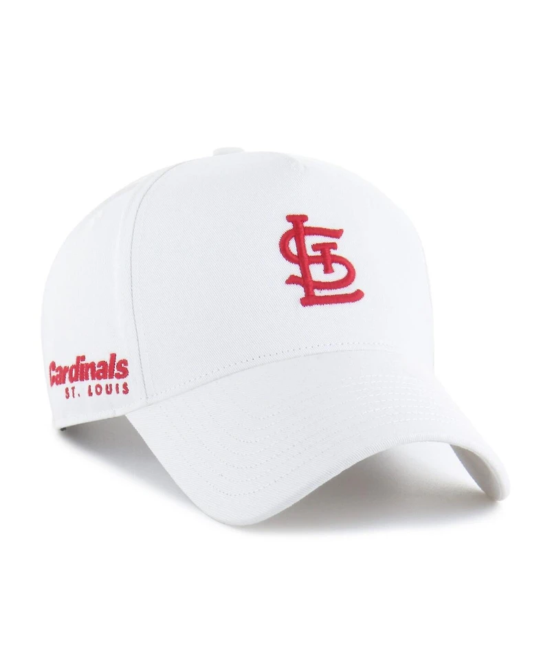 '47 Brand Men's White St. Louis Cardinals Foundational Pinch Offside Adjustable Hat