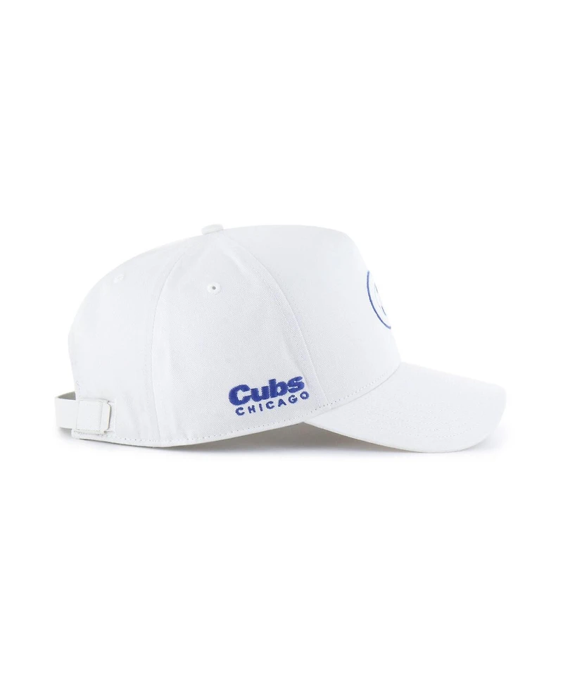 '47 Brand Men's White Chicago Cubs Foundational Pinch Offside Adjustable Hat