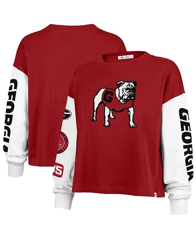47 Brand Women's Red Georgia Bulldogs Sydney Long Sleeve T-Shirt