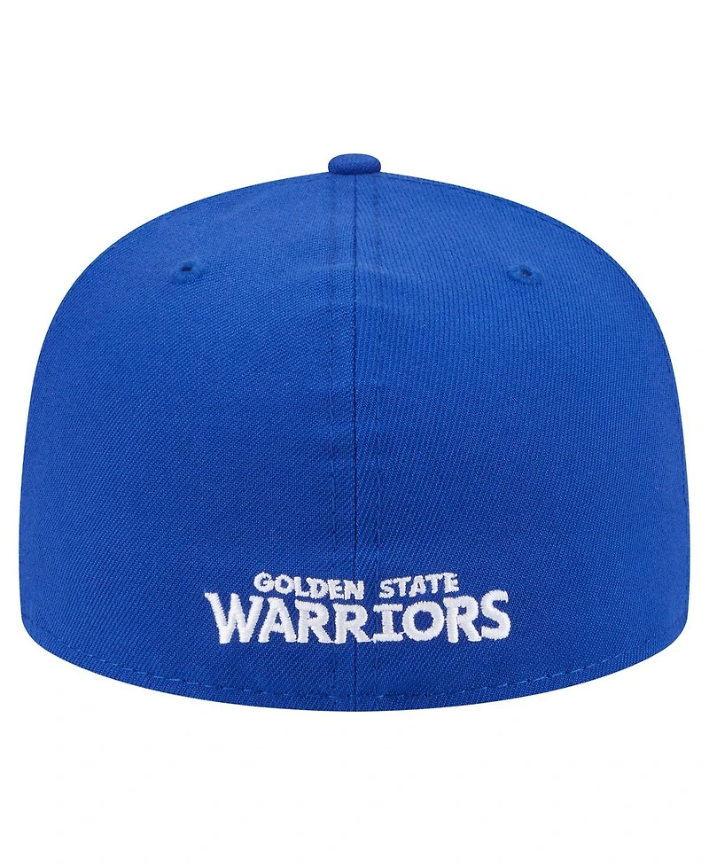 New Era Men's Royal Golden State Warriors Deceptor 59FIFTY Fitted Hat